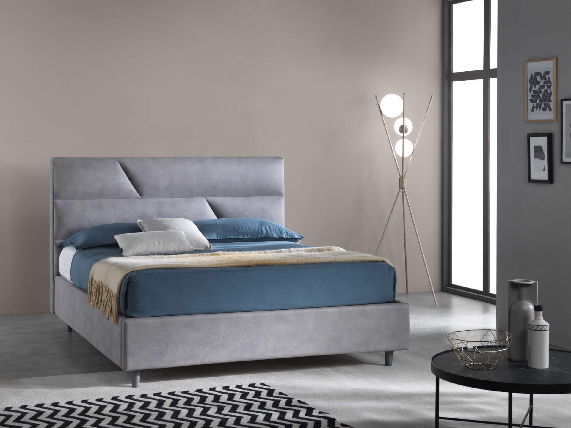 letto matrimoniale con contenitore