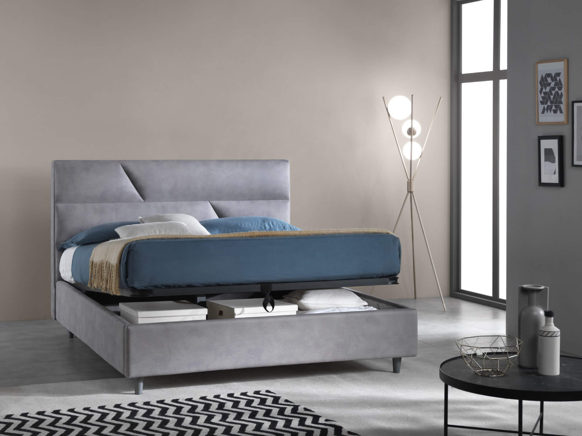 letto con contenitore