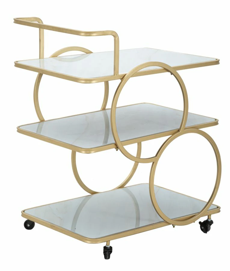 Carrello Bar Marble Glass - immagine 2