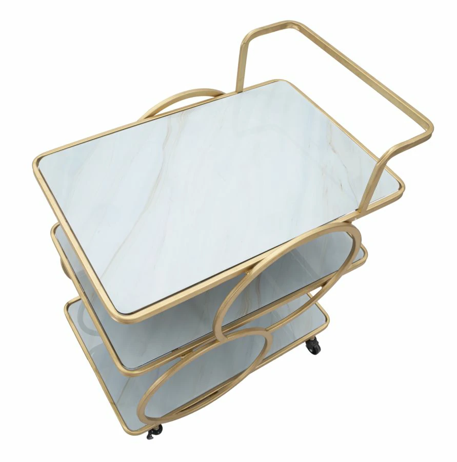 Carrello Bar Marble Glass - immagine 3