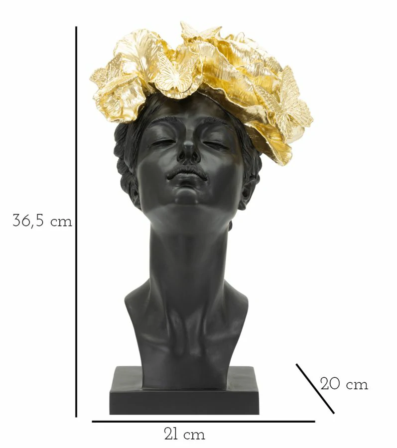 Busto Resina Donna con Farfalle - immagine 8