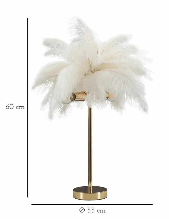 Lampada da Tavolo Palm Bianca - immagine 6
