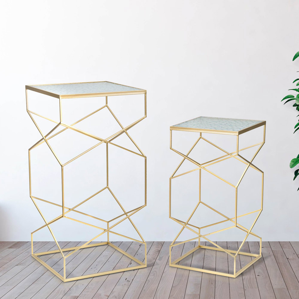 Coppia Tavolini da Salotto Glassy - immagine 2
