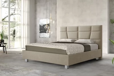 Letto con Testiera Imbottita Flory