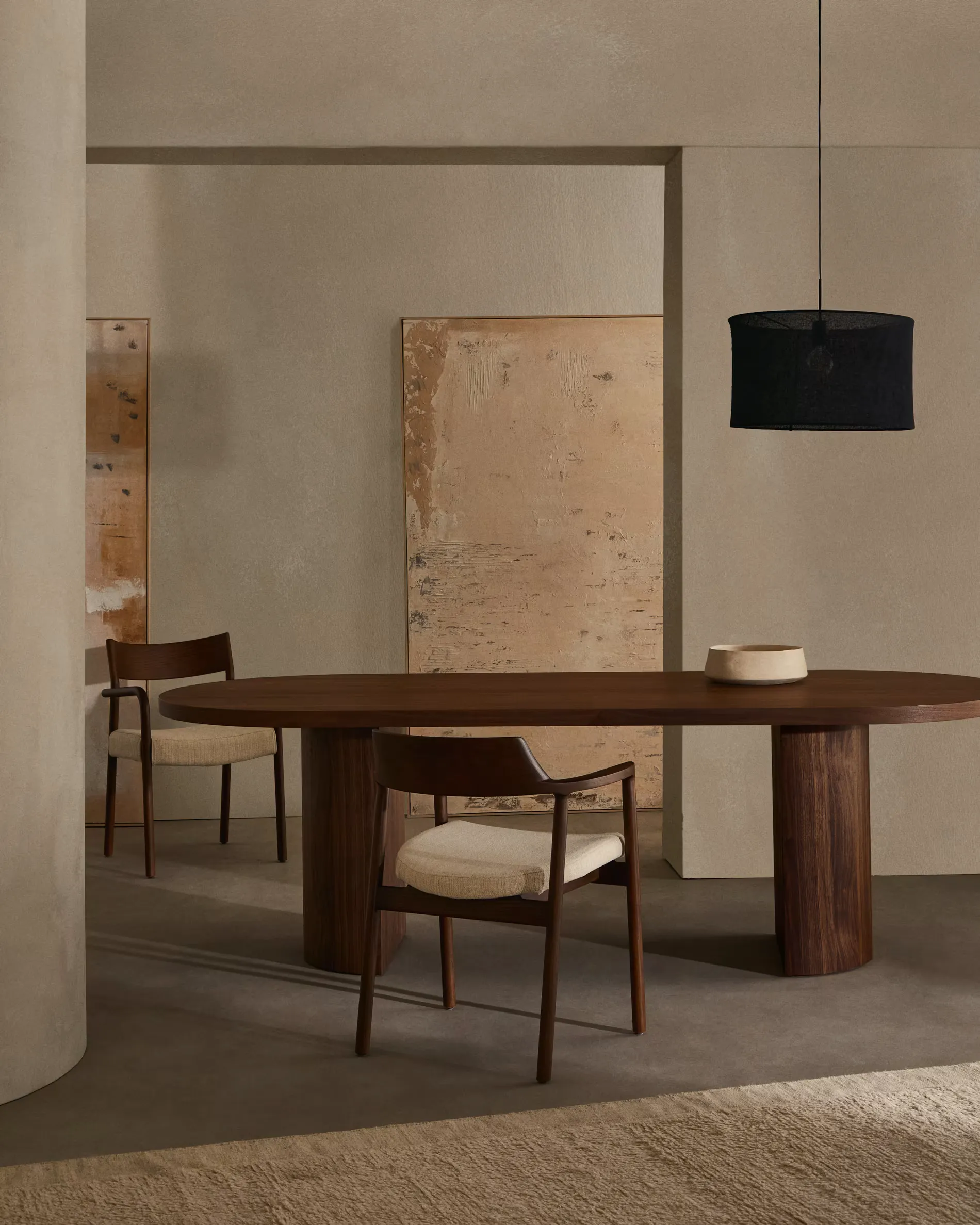 Tavolo Ovaly in Noce Scura 240x100 cm - immagine 8