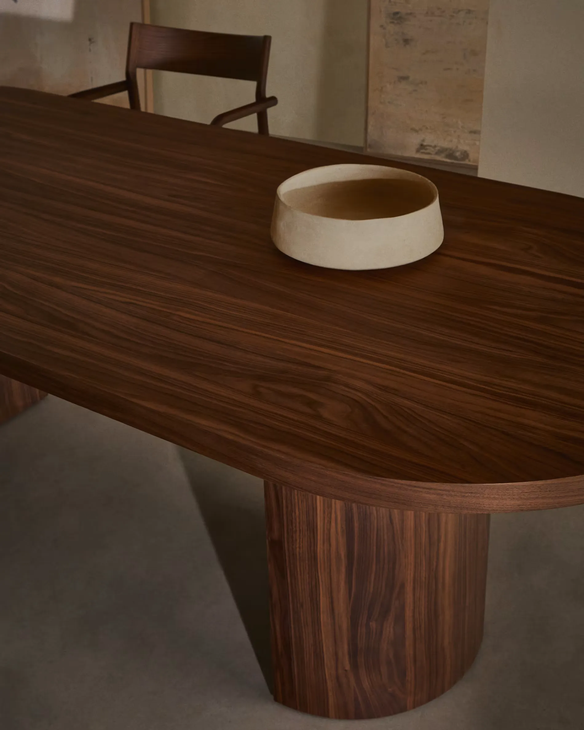 Tavolo Ovaly in Noce Scura 240x100 cm - immagine 5