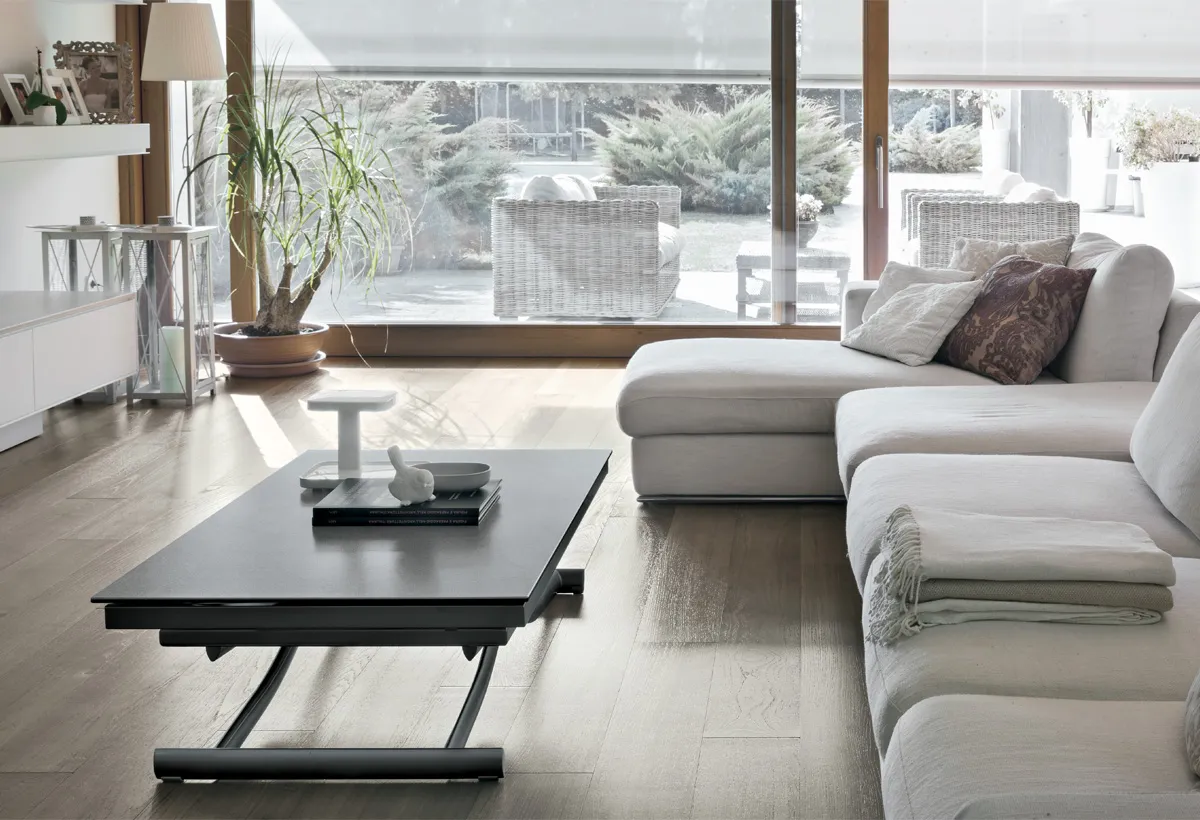 Tavolino da Salotto Trasformabile in Tavolo Living Dione Plus