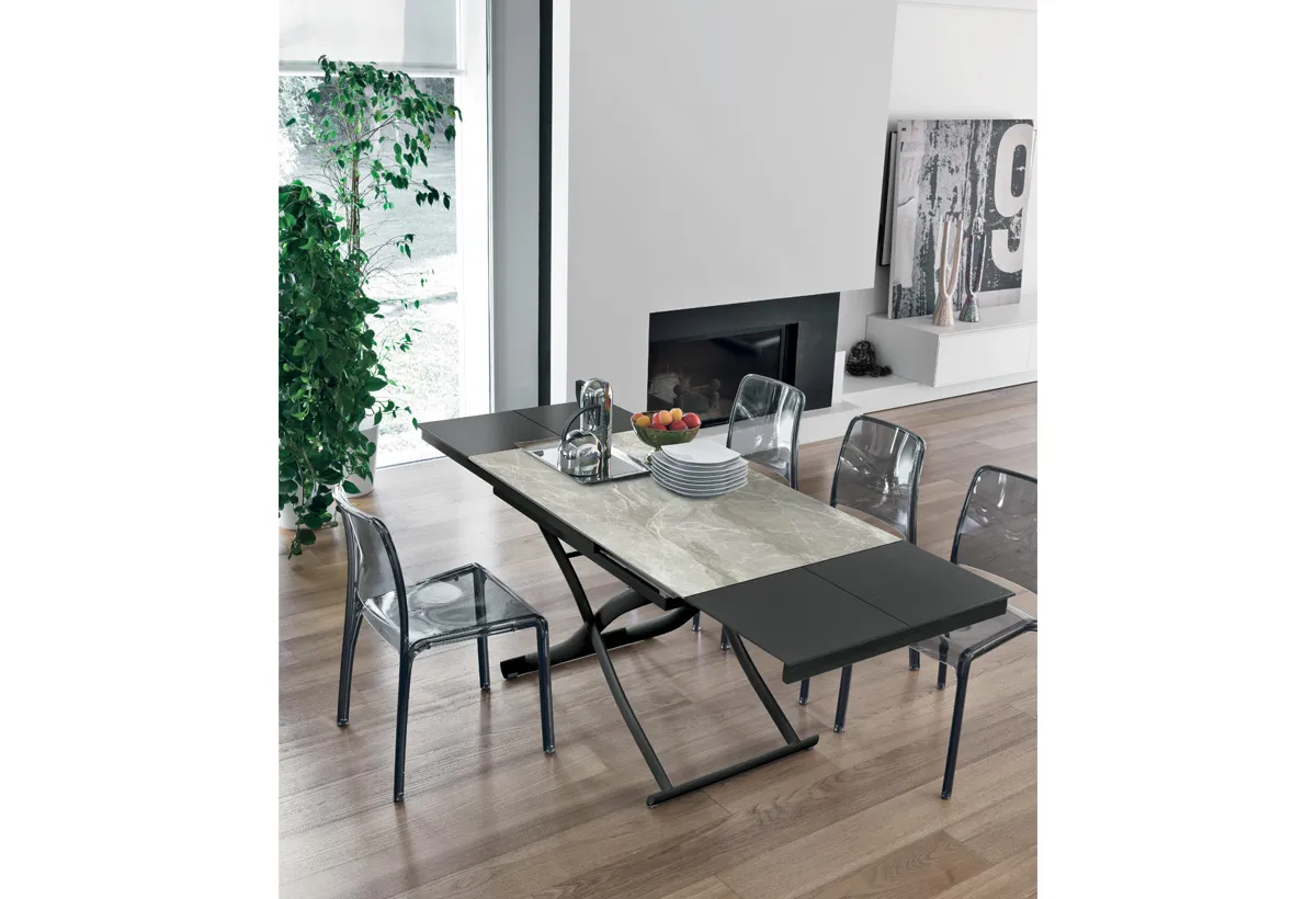 Tavolino da Salotto Trasformabile in Tavolo Living Dione Plus - immagine 2